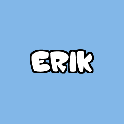 Coloriage prénom ERIK