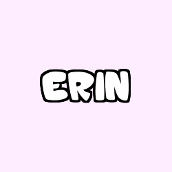 Coloriage pr&eacute;nom ERIN