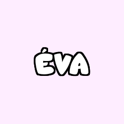 Coloriage pr&eacute;nom &Eacute;VA