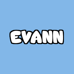 Coloriage prénom EVANN
