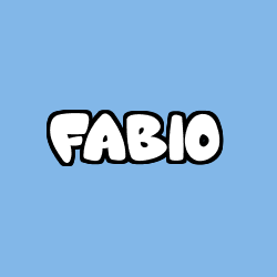 Coloriage prénom FABIO