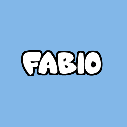 Coloriage pr&eacute;nom FABIO