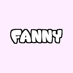 Coloriage prénom FANNY