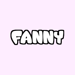 Coloriage pr&eacute;nom FANNY