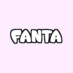 Coloriage pr&eacute;nom FANTA