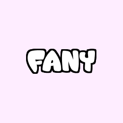 Coloriage pr&eacute;nom FANY
