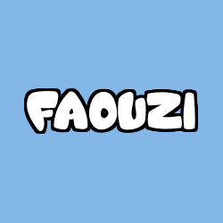 Coloriage pr&eacute;nom FAOUZI