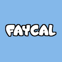Coloriage prénom FAYCAL
