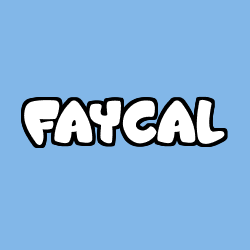 Coloriage pr&eacute;nom FAYCAL