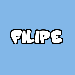 Coloriage pr&eacute;nom FILIPE