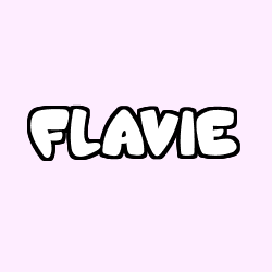 Coloriage prénom FLAVIE