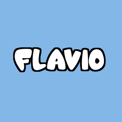 Coloriage pr&eacute;nom FLAVIO