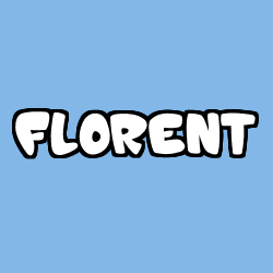 Coloriage prénom FLORENT