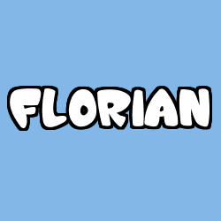 Coloriage pr&eacute;nom FLORIAN