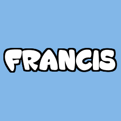Coloriage pr&eacute;nom FRANCIS