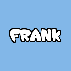 Coloriage pr&eacute;nom FRANK