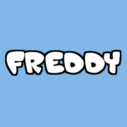 Coloriage pr&eacute;nom FREDDY