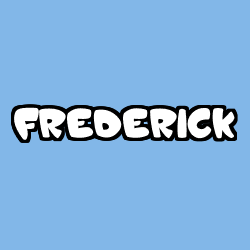 Coloriage pr&eacute;nom FREDERICK