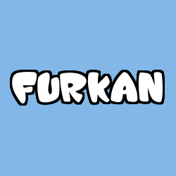 Coloriage pr&eacute;nom FURKAN