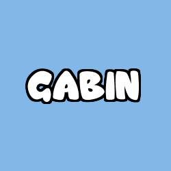 Coloriage pr&eacute;nom GABIN