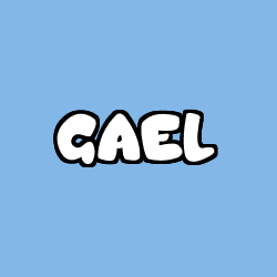 Coloriage pr&eacute;nom GAEL