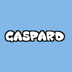 Coloriage prénom GASPARD