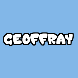 Coloriage prénom GEOFFRAY
