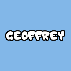 Coloriage prénom GEOFFREY