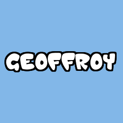 Coloriage pr&eacute;nom GEOFFROY