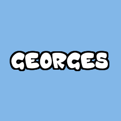 Coloriage prénom GEORGES