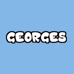 Coloriage pr&eacute;nom GEORGES