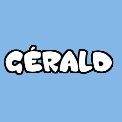 Coloriage pr&eacute;nom G&Eacute;RALD