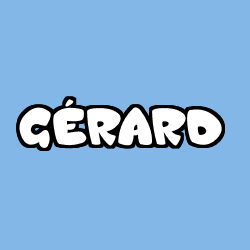 Coloriage pr&eacute;nom G&Eacute;RARD