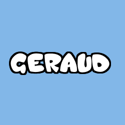 Coloriage pr&eacute;nom GERAUD