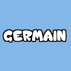 Coloriage pr&eacute;nom GERMAIN