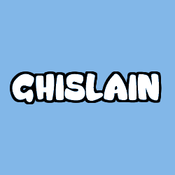 Coloriage pr&eacute;nom GHISLAIN
