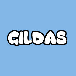 Coloriage prénom GILDAS