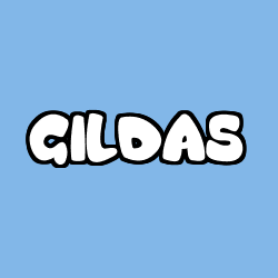 Coloriage pr&eacute;nom GILDAS