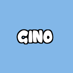 Coloriage pr&eacute;nom GINO
