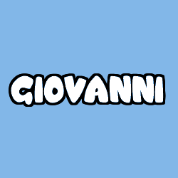 Coloriage pr&eacute;nom GIOVANNI