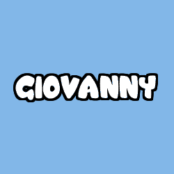 Coloriage pr&eacute;nom GIOVANNY