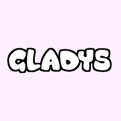 Coloriage pr&eacute;nom GLADYS