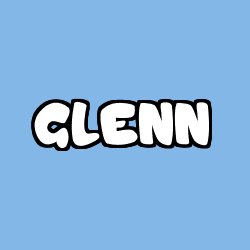 Coloriage pr&eacute;nom GLENN