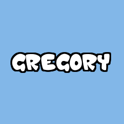 Coloriage pr&eacute;nom GREGORY