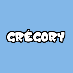 Coloriage prénom GRÉGORY