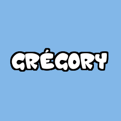 Coloriage pr&eacute;nom GR&Eacute;GORY