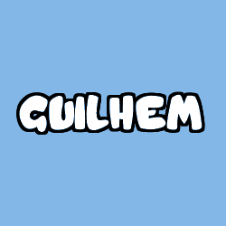 Coloriage pr&eacute;nom GUILHEM