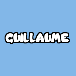 Coloriage prénom GUILLAUME