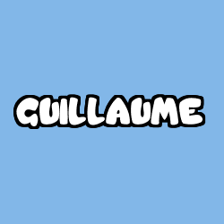 Coloriage pr&eacute;nom GUILLAUME