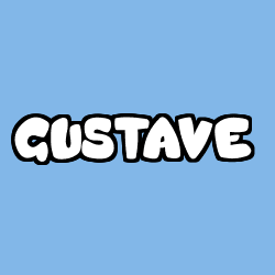 Coloriage pr&eacute;nom GUSTAVE